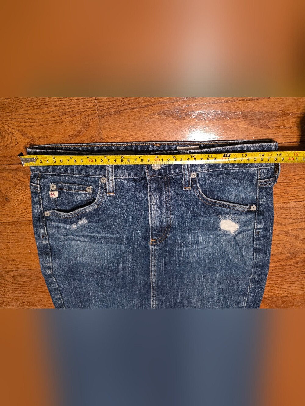 Adriano Goldschmied The Erin Denim Pencil Skirt - Picture 12 of 12